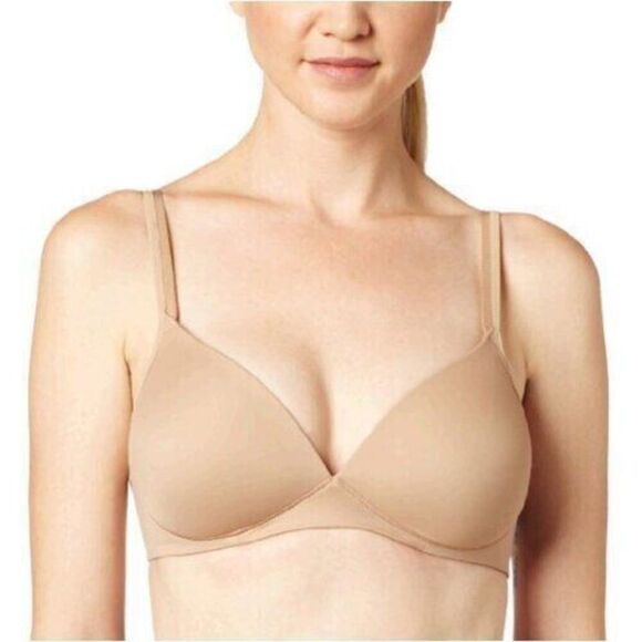 Warner's Women's Sz 38B Toasted Almond Tan Elements of Bliss Wire-Free Lift Bra - Picture 6 of 6